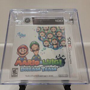 Brand New Sealed Nintendo 3DS Mario & Luigi Dream Team Graded Player 1 100